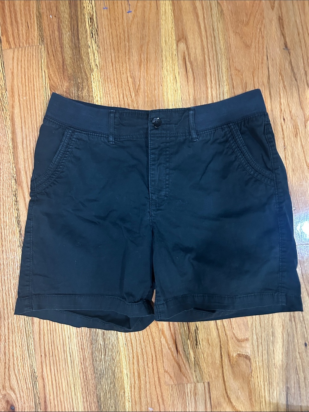 Lee Black Women's Casual Mid-Rise Bermuda Shorts
